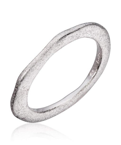 Lene Visholm Ring strukturert hvit 585