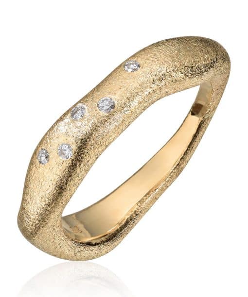 Lene Visholm Ring 0.05ct Wsi strukturert