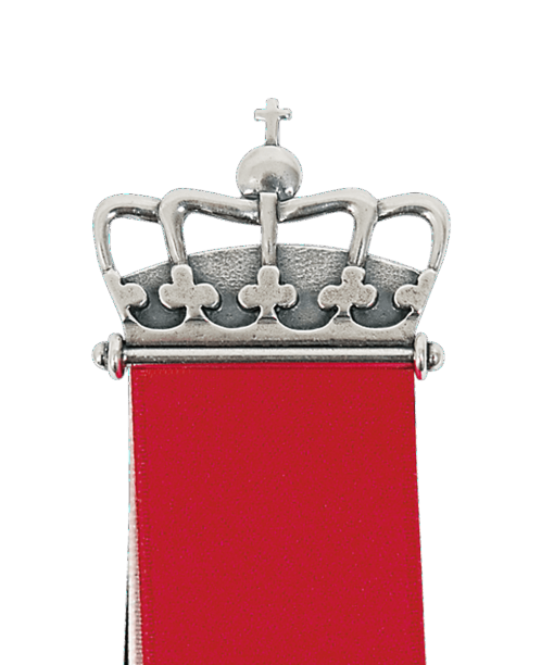 17.mai-sløyfe kongekrune, oksidert