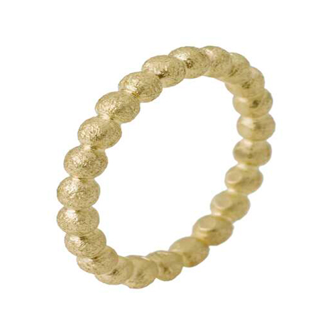 Lene Visholm Ring kuler børstet 585