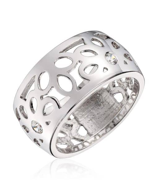 Lene Visholm Ring 0,08ct Wsi hvit 585