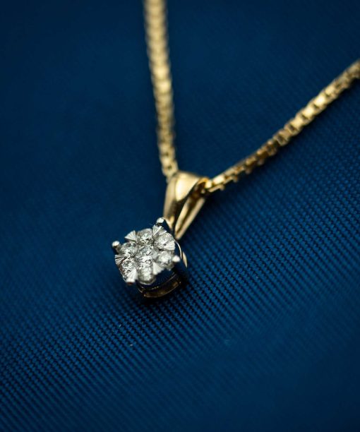 Alternative view of Smykke i gull med diamanter 0.12ct