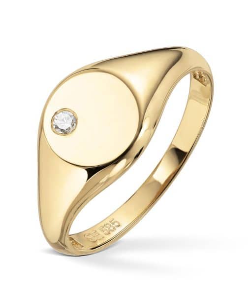 Signetring 0,03ct WSI