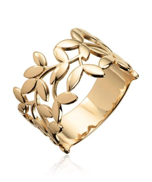 Ring Oliven kvist 585