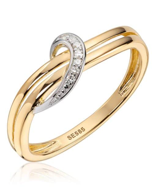 Ring 0,035ct WSI 2 farget 585