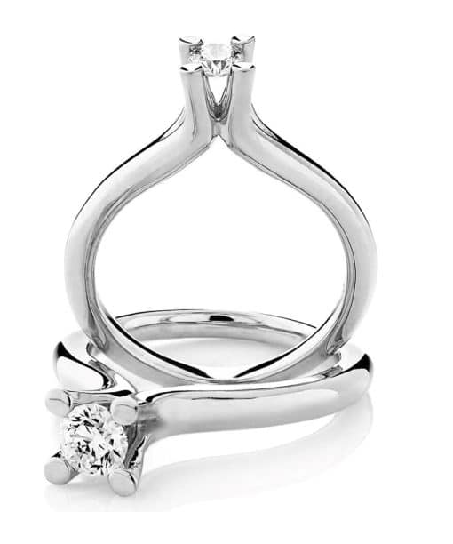 Visholm ring HG 0,40ct WSI