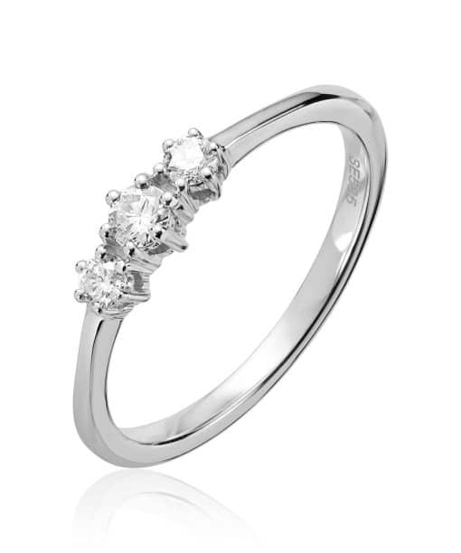 Ring 3 stens 0,23ct WSI 585