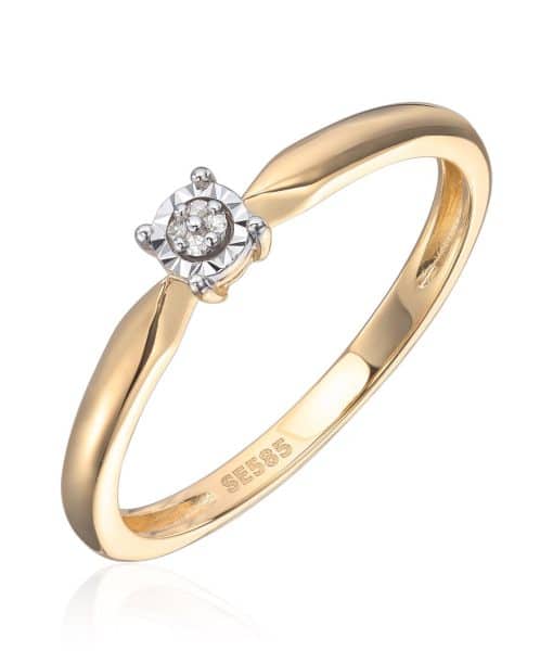 Ring med diamanter 0,01ct Wsi