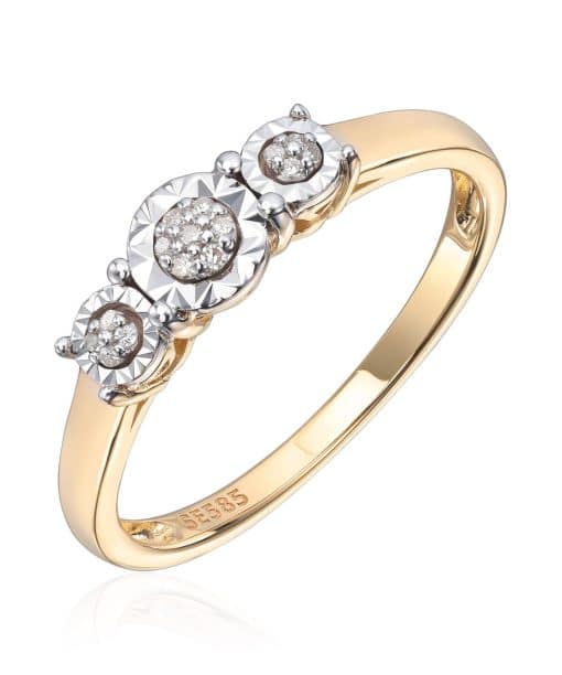 Ring med diamanter 0,04ct Wsi