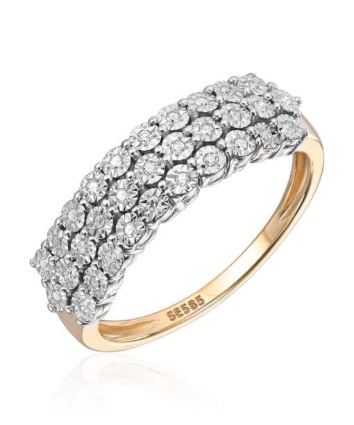 Ring med diamanter 0,10ct Wsi