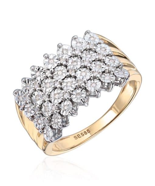 Ring med diamanter 0,15ct Wsi