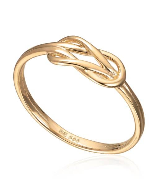 Ring Knute i 14K gult gull