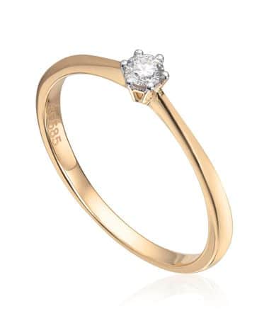 Ring med diamant GU 0,03ct TWSI