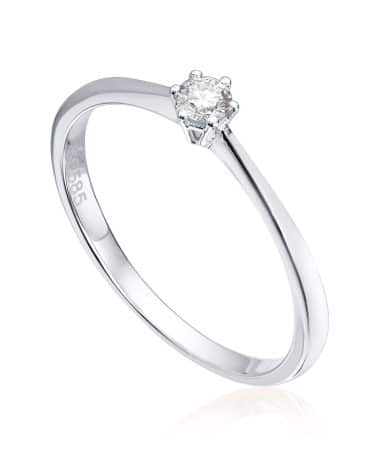 Ring med diamant HV 0,10ct TWSI