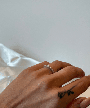 Alternative view of Ring diamanter 0,25ct WSI i hvitt gull