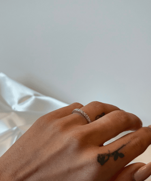 Alternative view of Ring diamanter 0,25ct WSI i hvitt gull