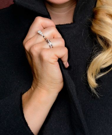 Alternative view of Pan Jewelry - Ring i gull med diamanter 0,40 ct WP - 59054