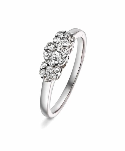 Pan Jewelry - Ring i gull med diamanter 0,40 ct WP - 59054