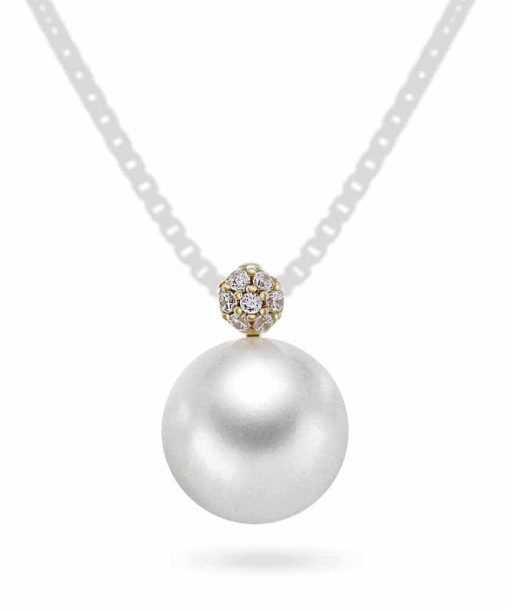 Pan Jewelry Anheng i gull med ferskvannsperle