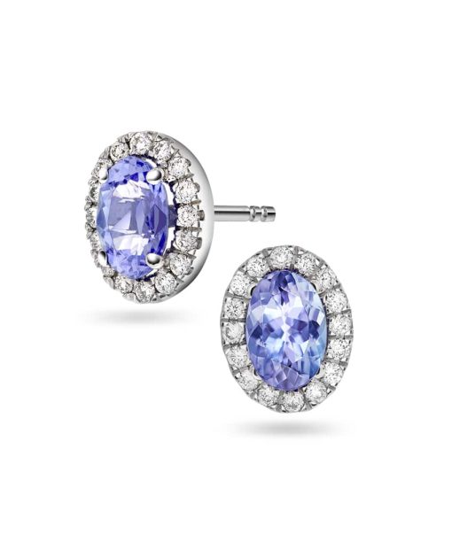 Øredobber i gull diamanter 0,17 ct WSI