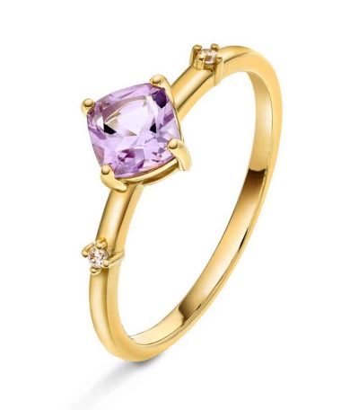 Christophersen Ring i gull med ametyst