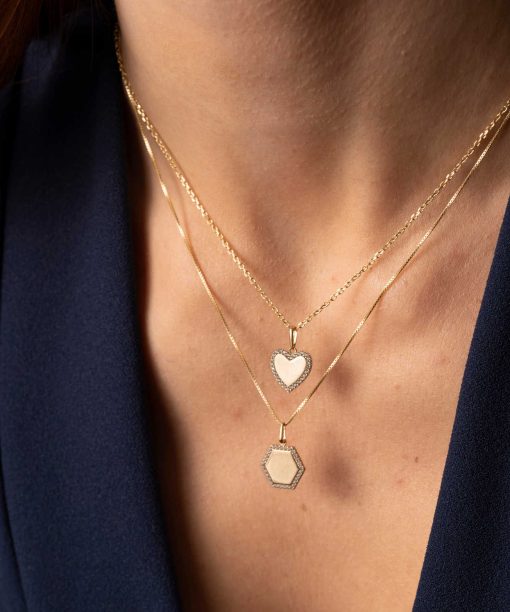 Alternative view of Anheng i gull plate med zirkonia