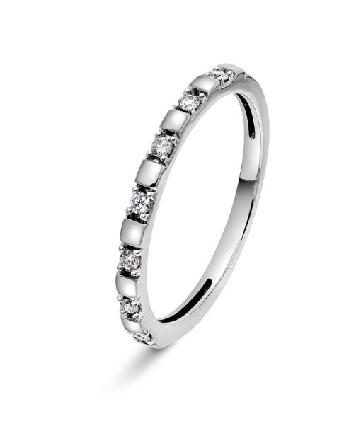 Ring i gull med diamanter 0,10 ct WP