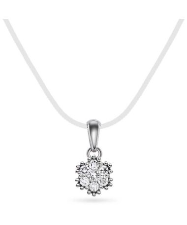 Anheng i gull med diamanter 0,15 ct WP1