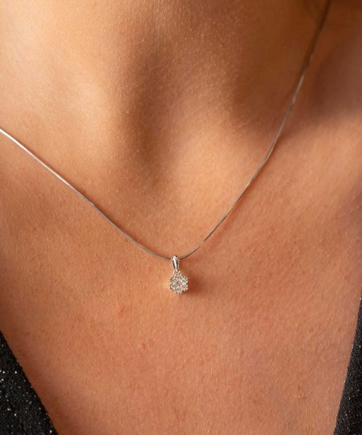 Alternative view of Anheng i gull med diamanter 0,15 ct WP1