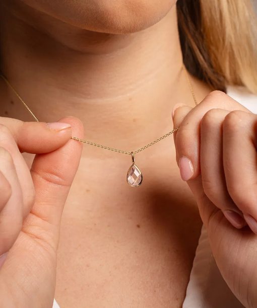 Alternative view of Anheng i gull med rosenkvarts