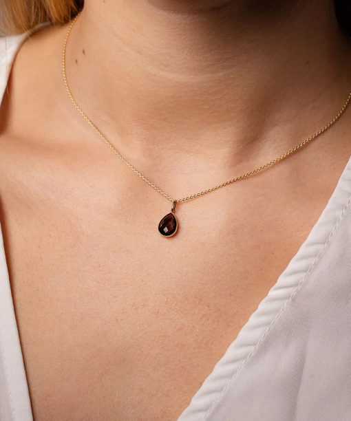 Alternative view of Anheng i gull med røykkvarts