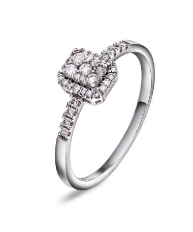 Ring i gull med diamant 0,33 ct WP