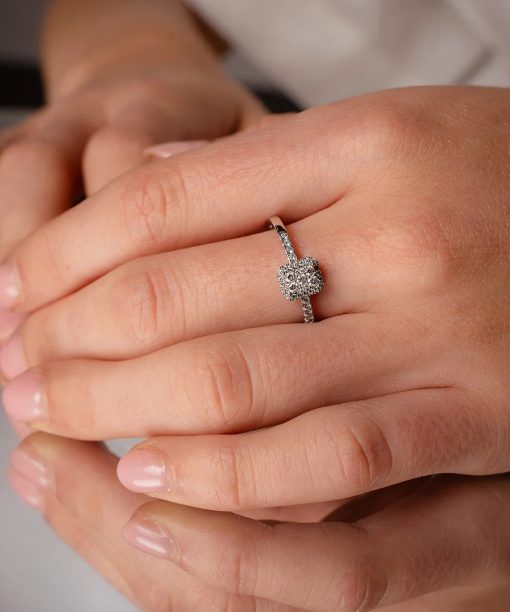 Alternative view of Ring i gull med diamant 0,33 ct WP