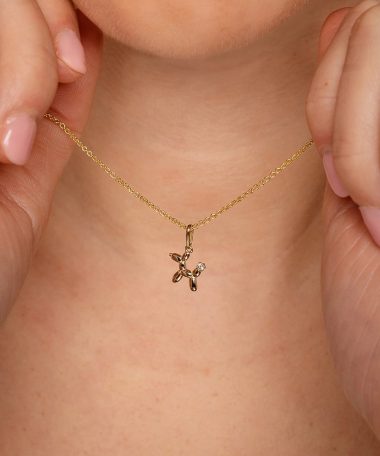 Alternative view of Pan Jewelry - Anheng i gull hund