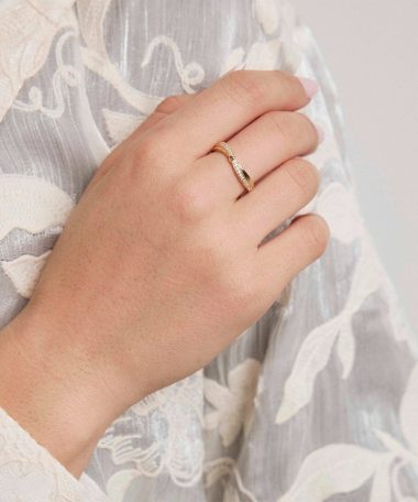 Alternative view of Pan Jewelry - Ring i gull med zirkonia
