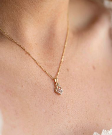 Alternative view of Pan Jewelry - Anheng i gull med diamanter 0,08 ct WP