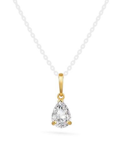 Pan Jewelry - Anheng i gull med zirkonia