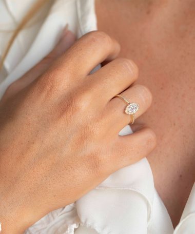 Alternative view of Pan Jewelry - Ring i gull med zirkonia