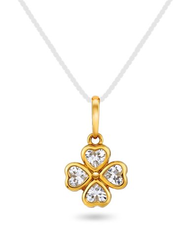 Pan Jewelry - Anheng i gull med zirkonia