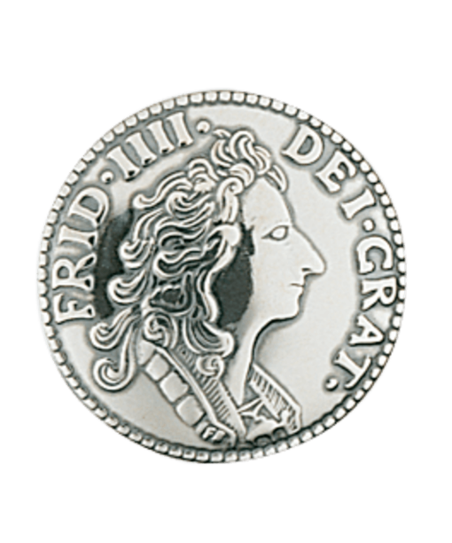 Knapp 19 mm mynt, oksidert