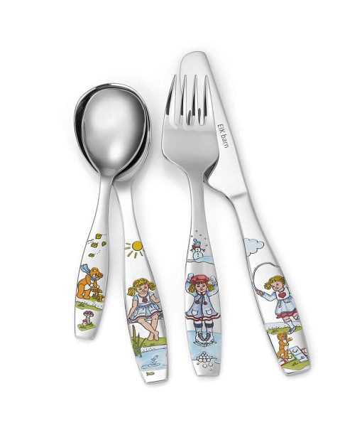 EIK Barn - Hjertevenn Stålbestikk, 4 deler, til pike