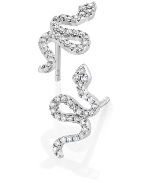 Nora Mørk by Gulldia Ørepynt i sølv med zirkonia