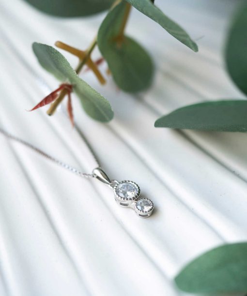 Alternative view of Smykke i sølv med zirkonia