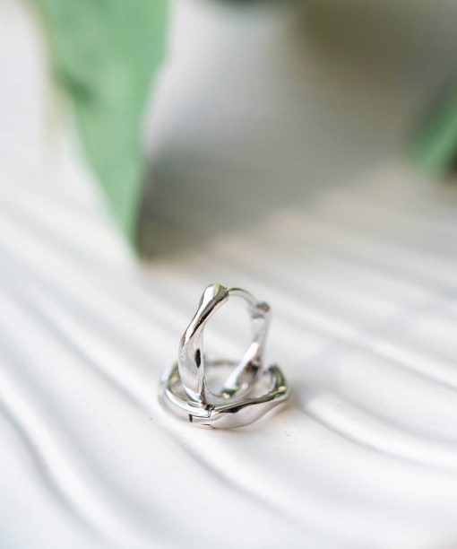 Alternative view of Øreringer i sølv