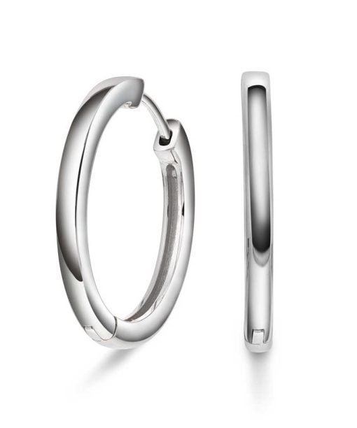 Øreringer i sølv 20 mm