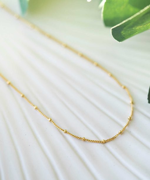 Alternative view of Smykke i sølv, kulekjede