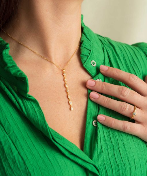 Alternative view of Smykke i sølv med blank zirkonia