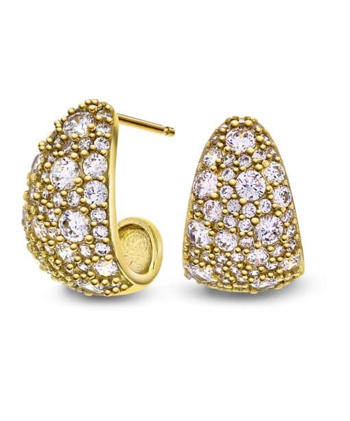 Øredobber i sølv med blank zirkonia