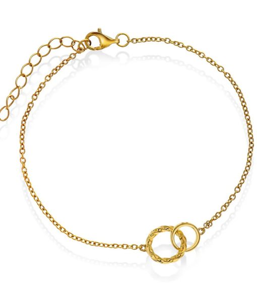 Armbånd i forgylt 925 sølv