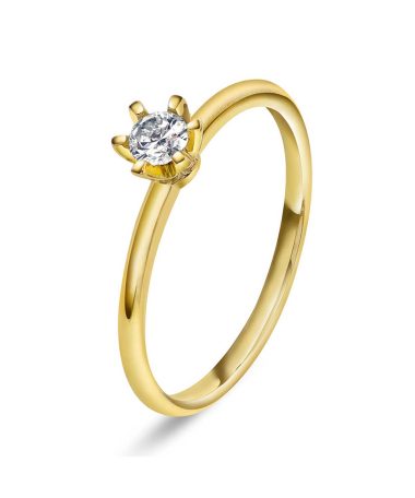 Vida ring i gull med dia 0,20 ct TWSI